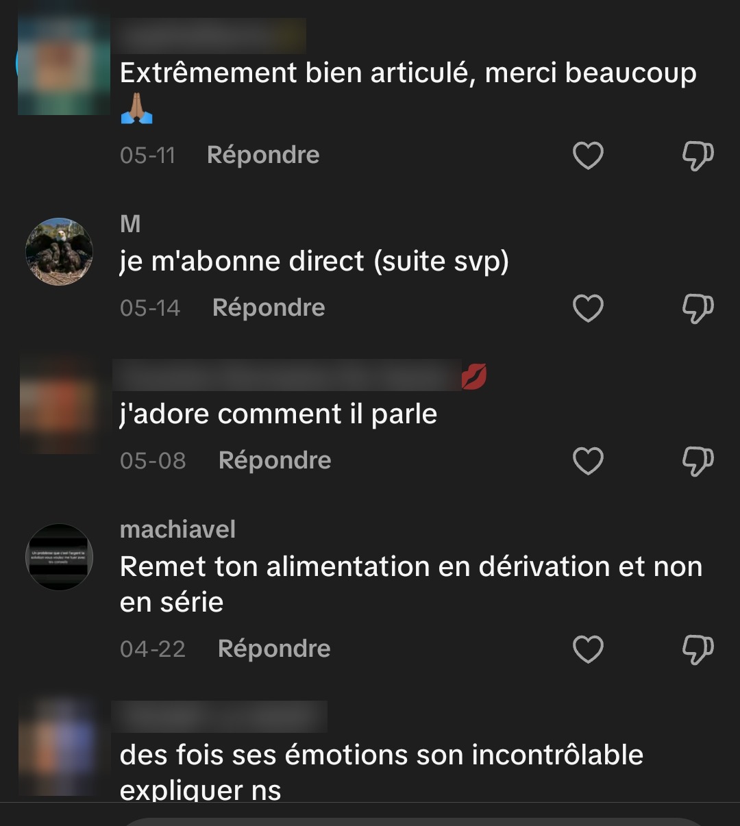 Témoignage d'un abonné