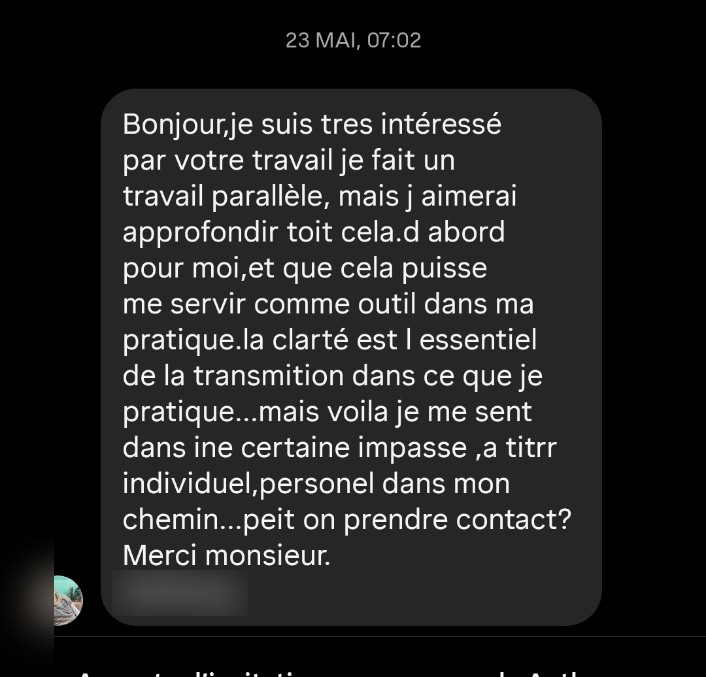 Témoignage d'un abonné