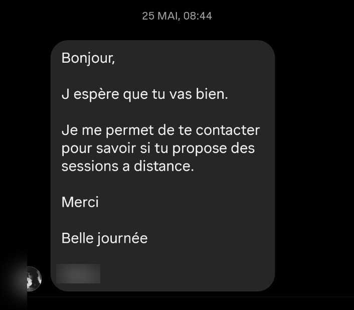 Témoignage d'un abonné